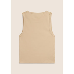 Canotta Cropped con logo FREDDY ricamato