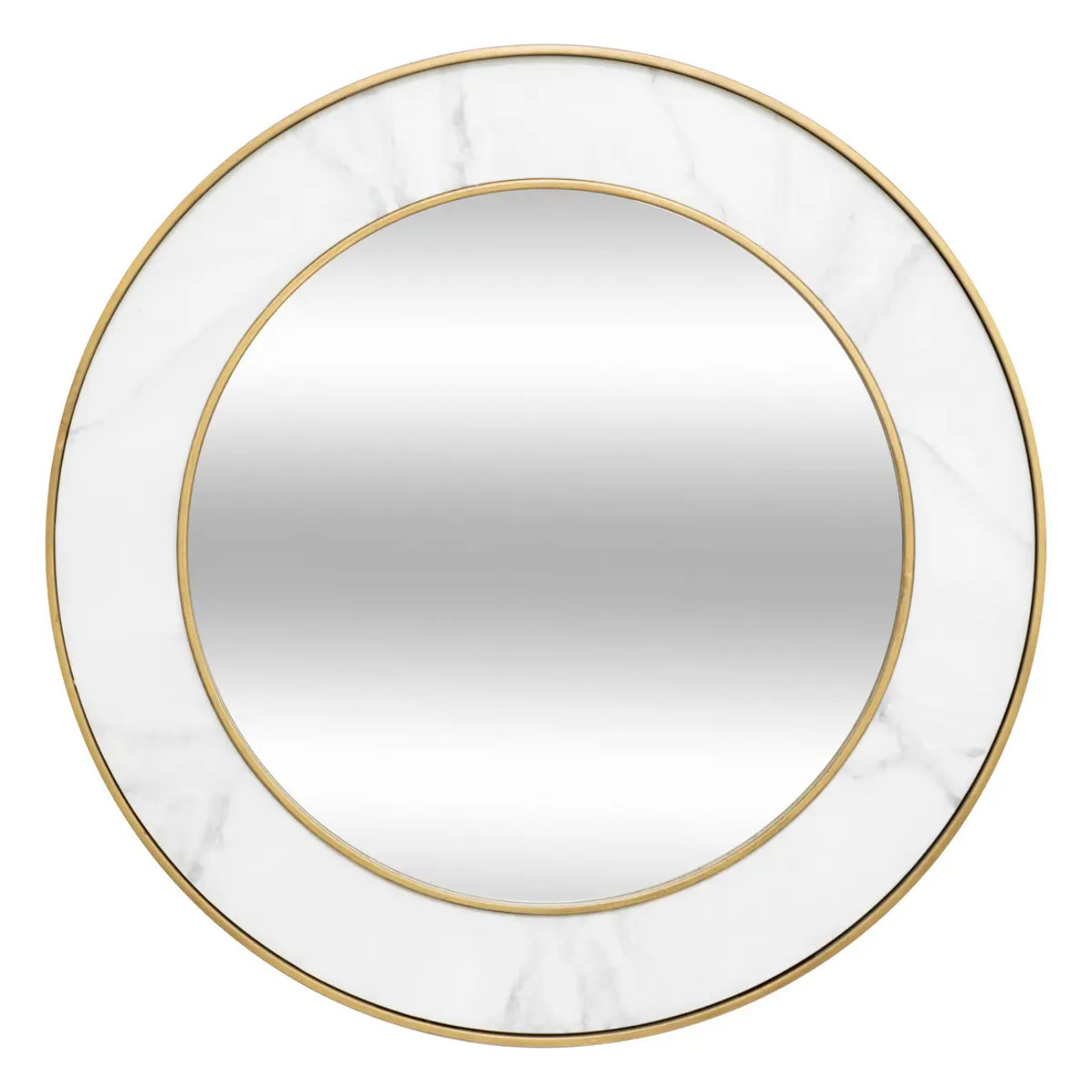 Miroir "Alisha" blanc D74cm