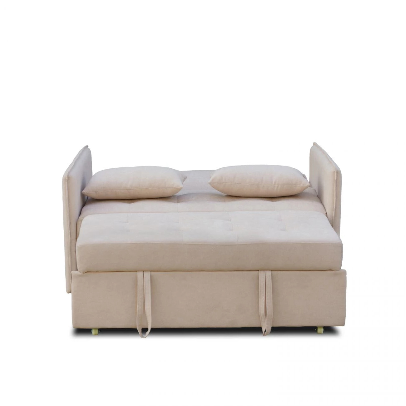 Sofá cama de 2 plazas en beige 135 cm Nasya Beige