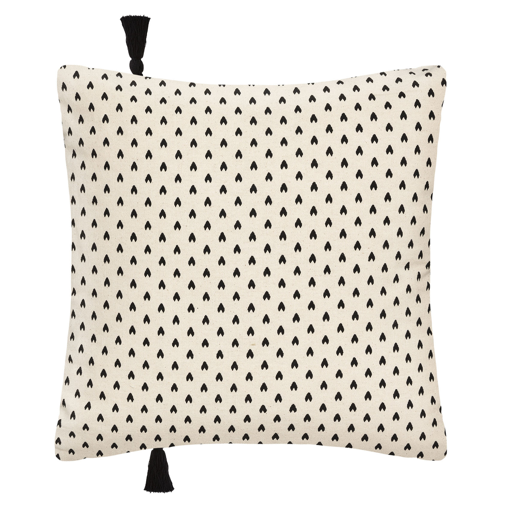 Housse de coussin visage en corde - Ivoire