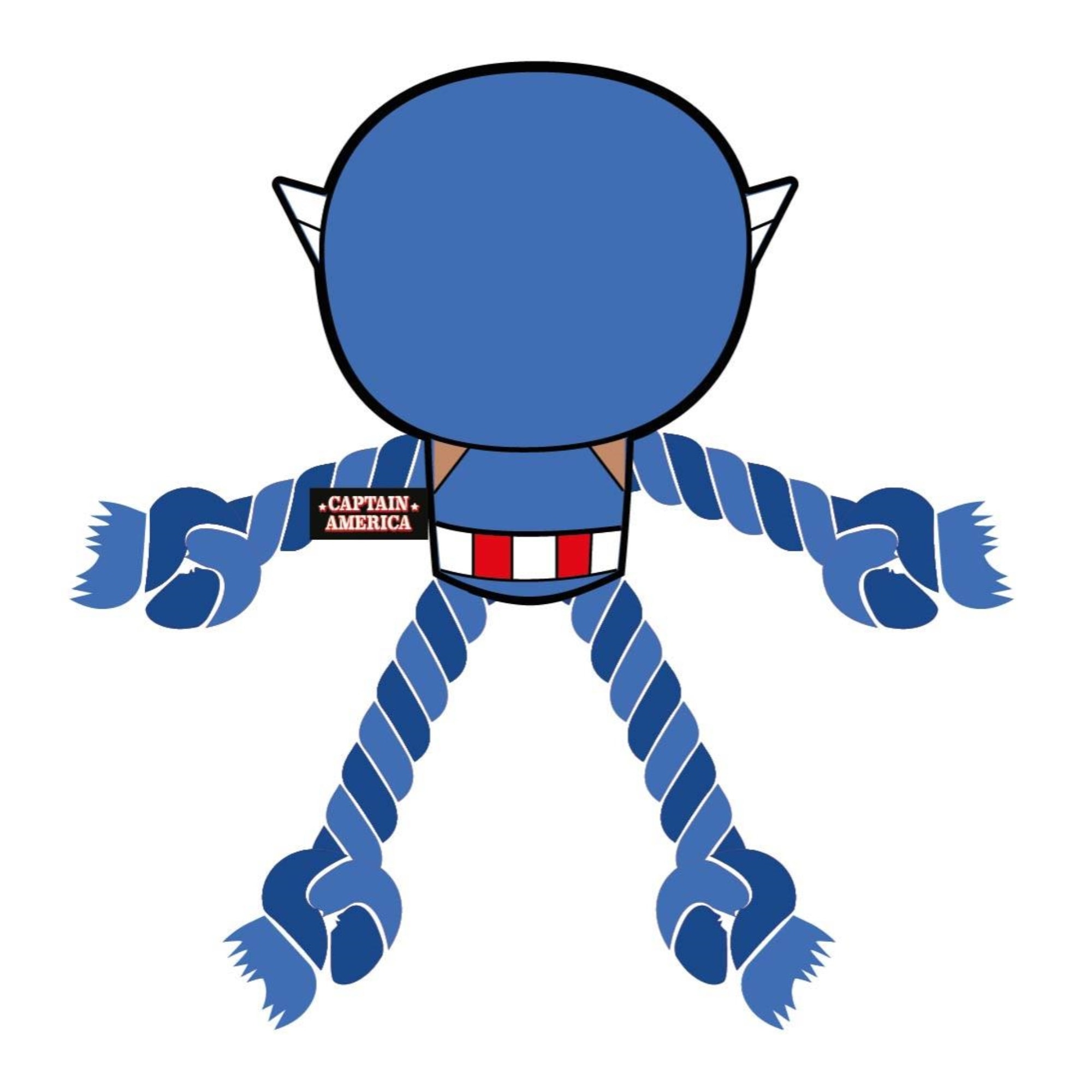 Juguete para perros cuerda diseño avengers capitan america