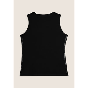 Canotta Regular con Logo FREDDY e Inserti Elastici