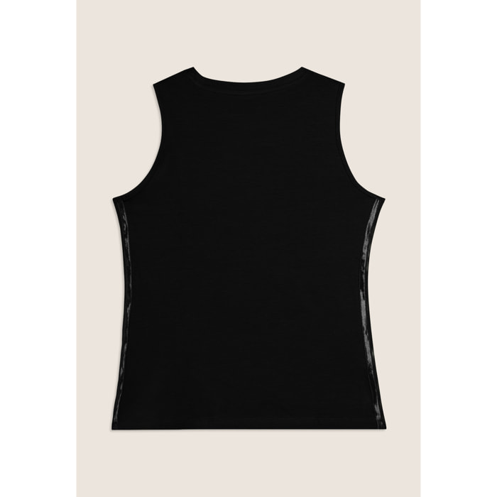 Canotta Regular con Logo FREDDY e Inserti Elastici