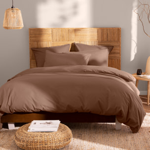 Housse de couette unie en coton, COTON LAVÉ