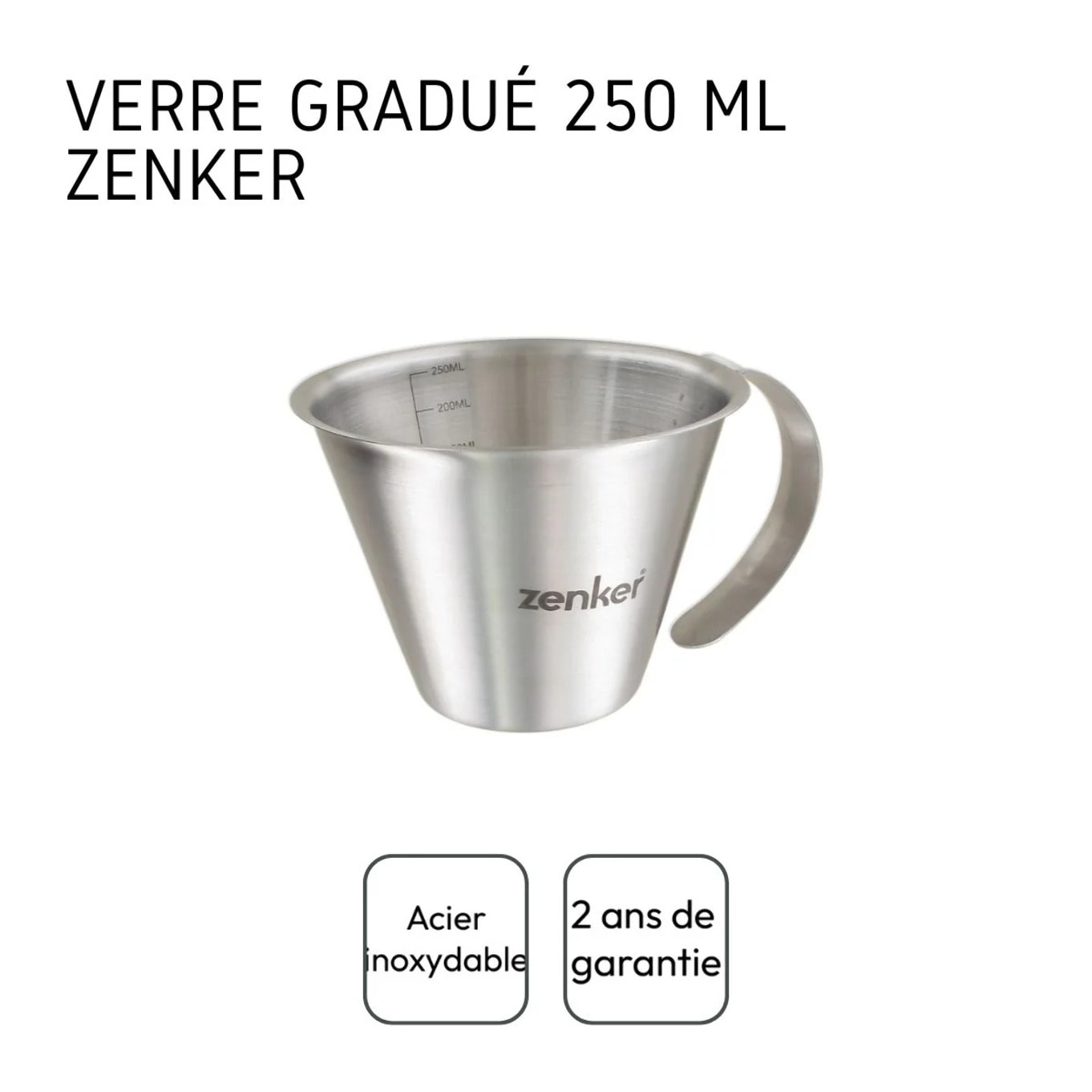 Verre doseur 250 ml Zenker Smart Pastry