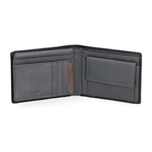 Portafoglio uomo vera pelle - Modello False - Casual - 12.0 x 9.5 x 2.0 cm