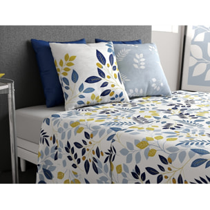 Parure De Drap 3pcs avec Drap Housse 90x190cm 100% Coton 57fils-chloÉ