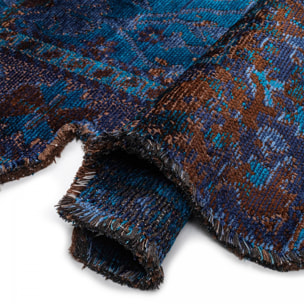 ATINOU Tapis salon kilim, Forme originale, Tissé à la main