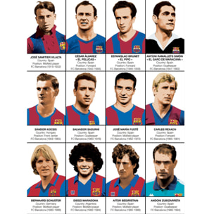 Affiche - Legends of FC Barcelona - Olivier Bourdereau