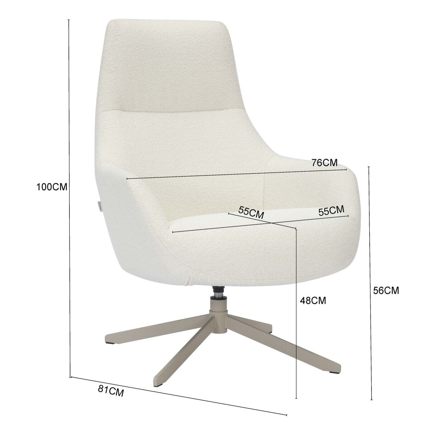 Fauteuil pivotant Mimi Maze Kare Design