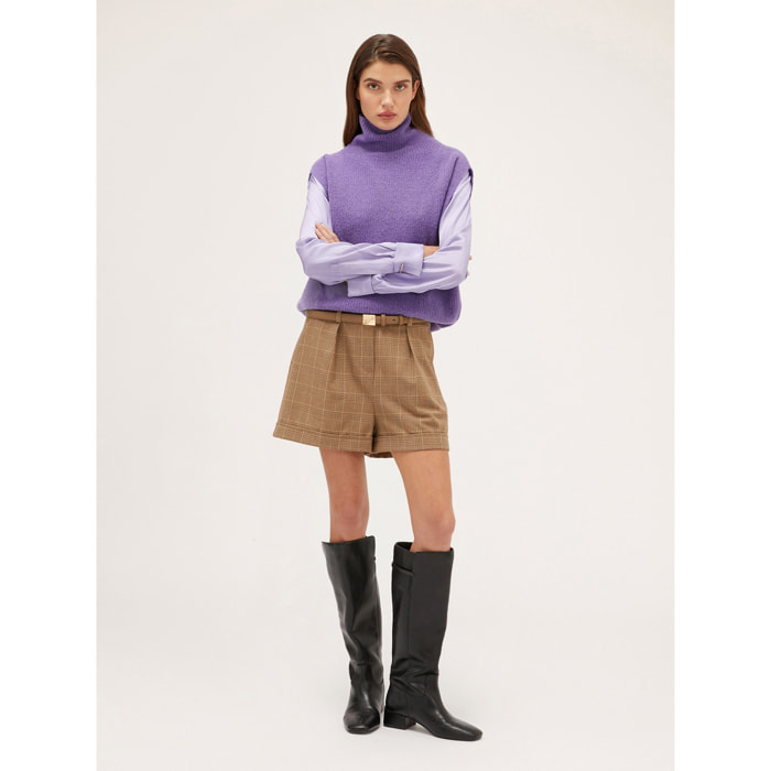Motivi - Blusa satin ad incrocio - Viola