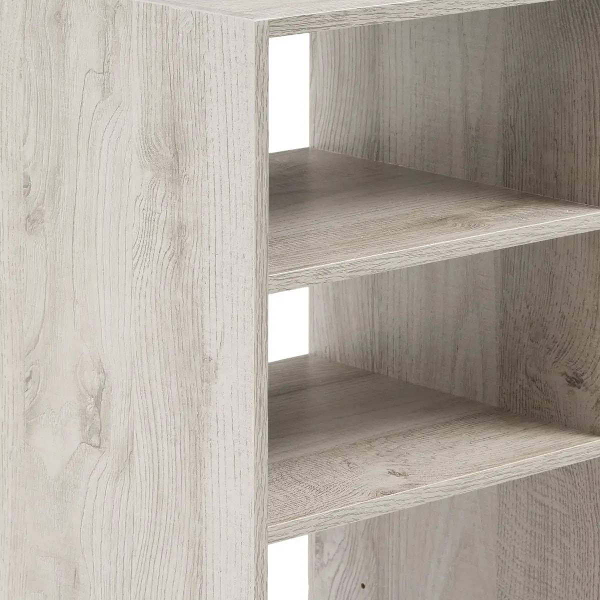 Étagère colonne 4 cases "Mix N' Modul" effet chêne gris