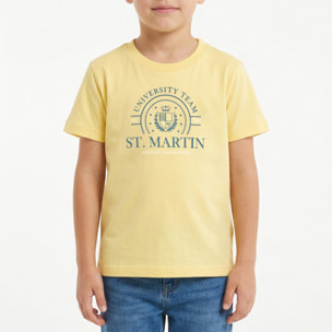 T-shirt maniche corte con logo stampato