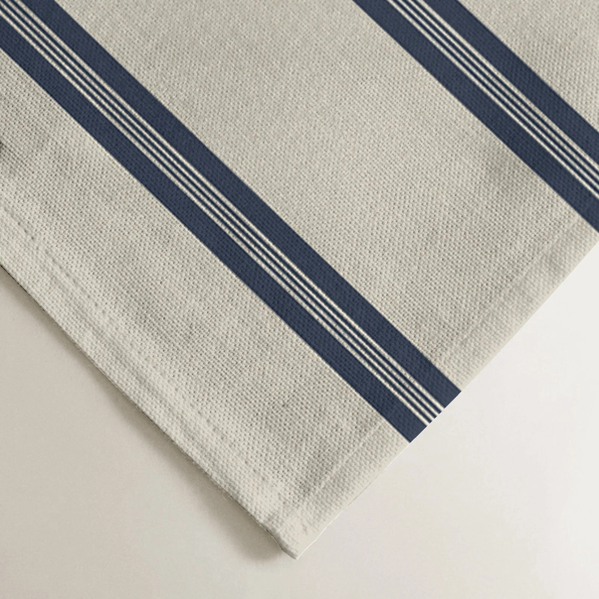 Lot de 2 torchons de cuisine 100% coton Nua Beige Bleu