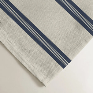 Lot de 2 torchons de cuisine 100% coton Nua Beige Bleu