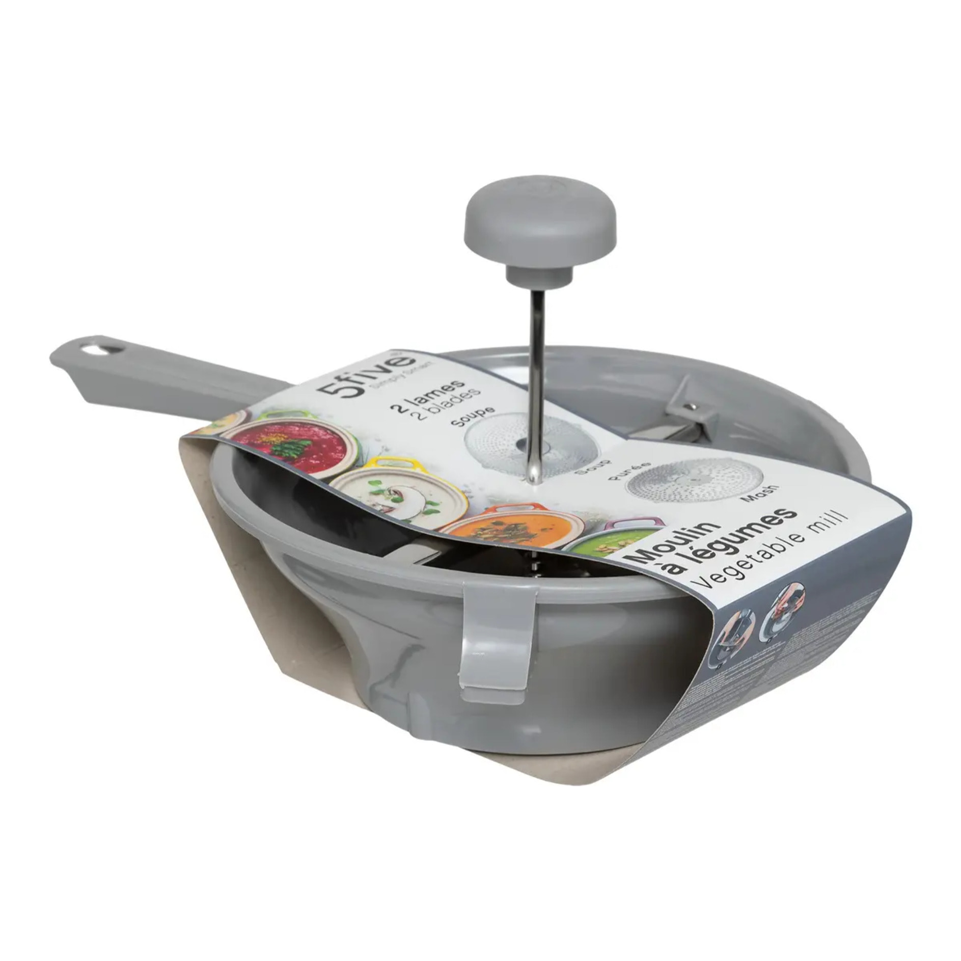 Moulin à légumes 24cm gris