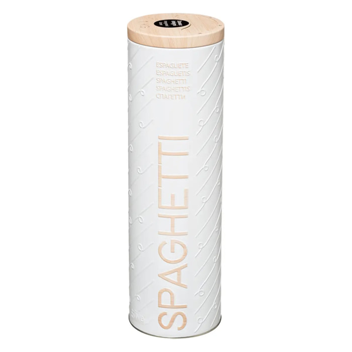 Boîte à spaghettis métal "Scandinave Nature" blanc