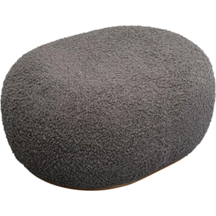 Pouf Pebble Boucle 81cm gris Kare Design