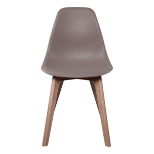 CHAISE SCANDINAVE COQUE PP TAUPE