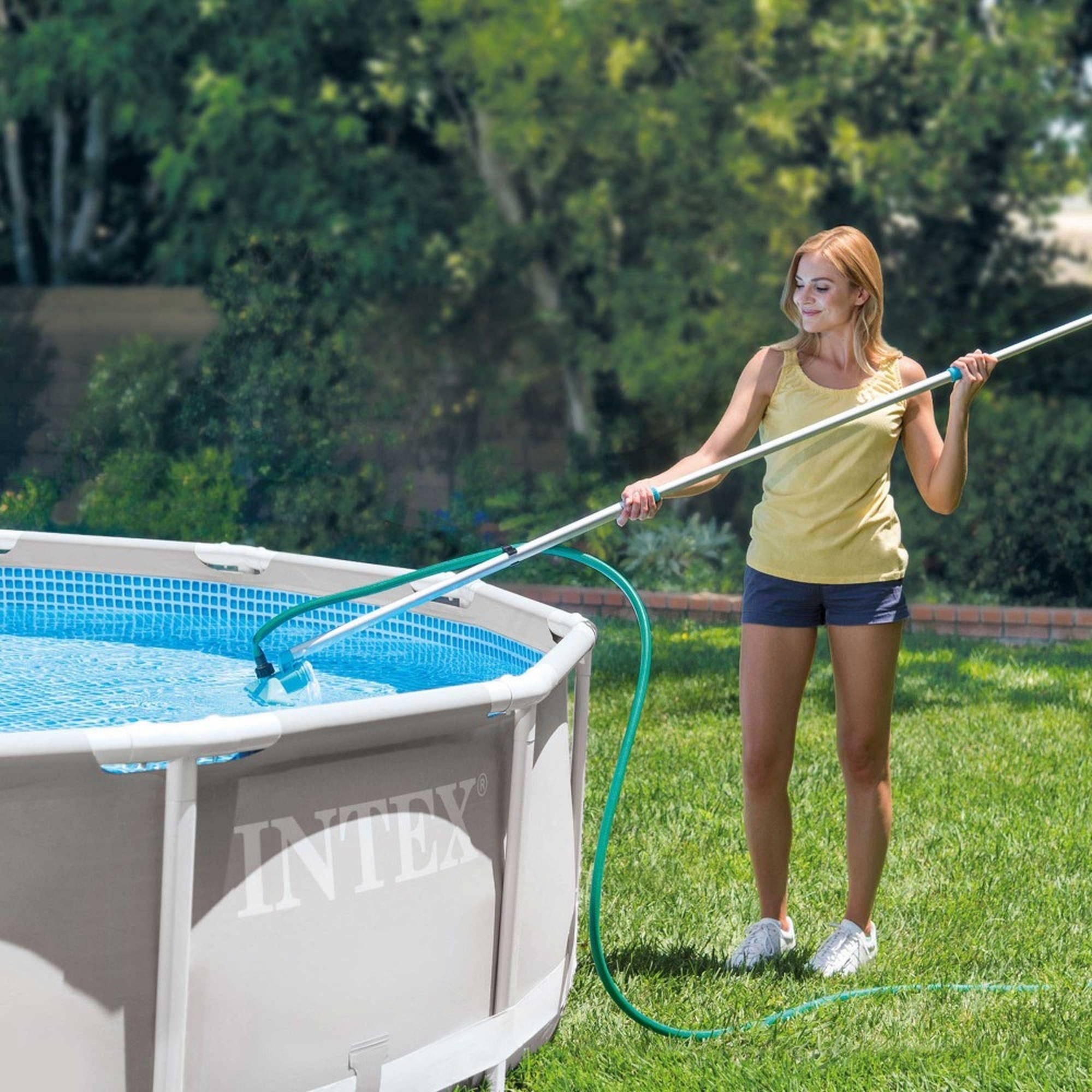 Kit de limpieza básico recoge hojas, cepillo y cabezal