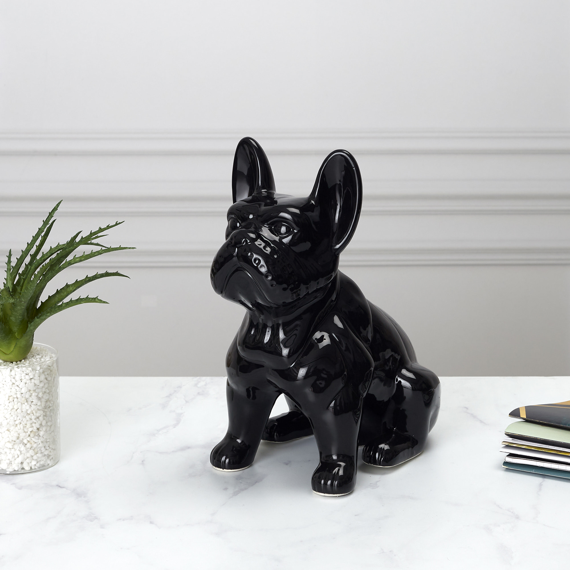 Bulldog Ceramique Noir 20cm