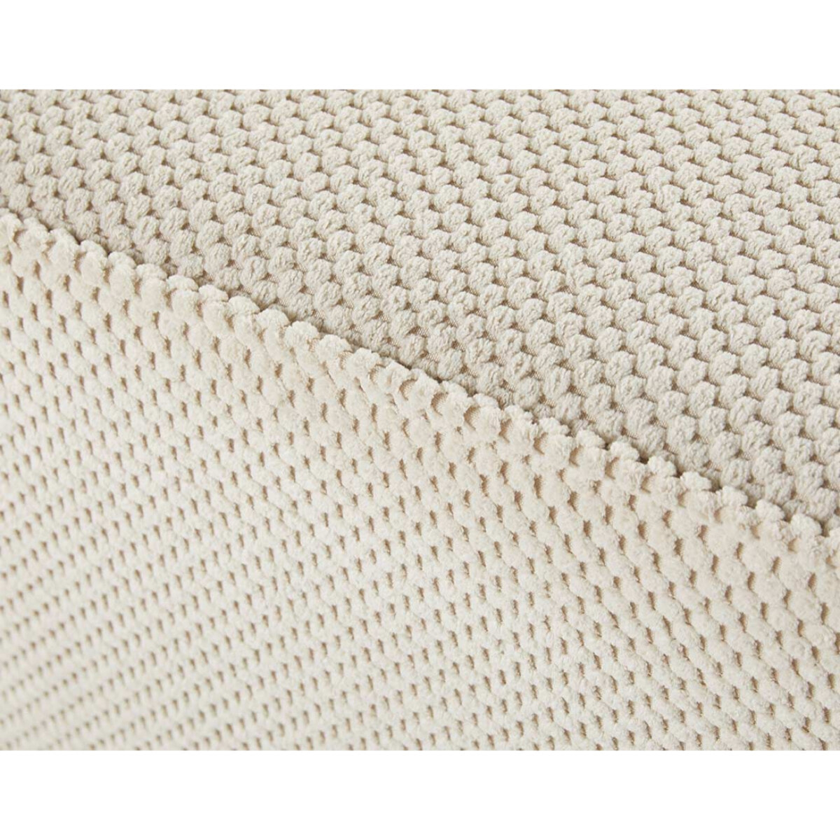 Topaze - fauteuil - en velours texturé - Beige