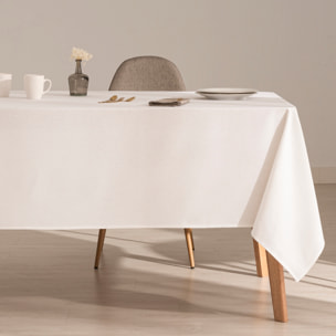 Mantel antimanchas 100% algodón Kahu Blanco