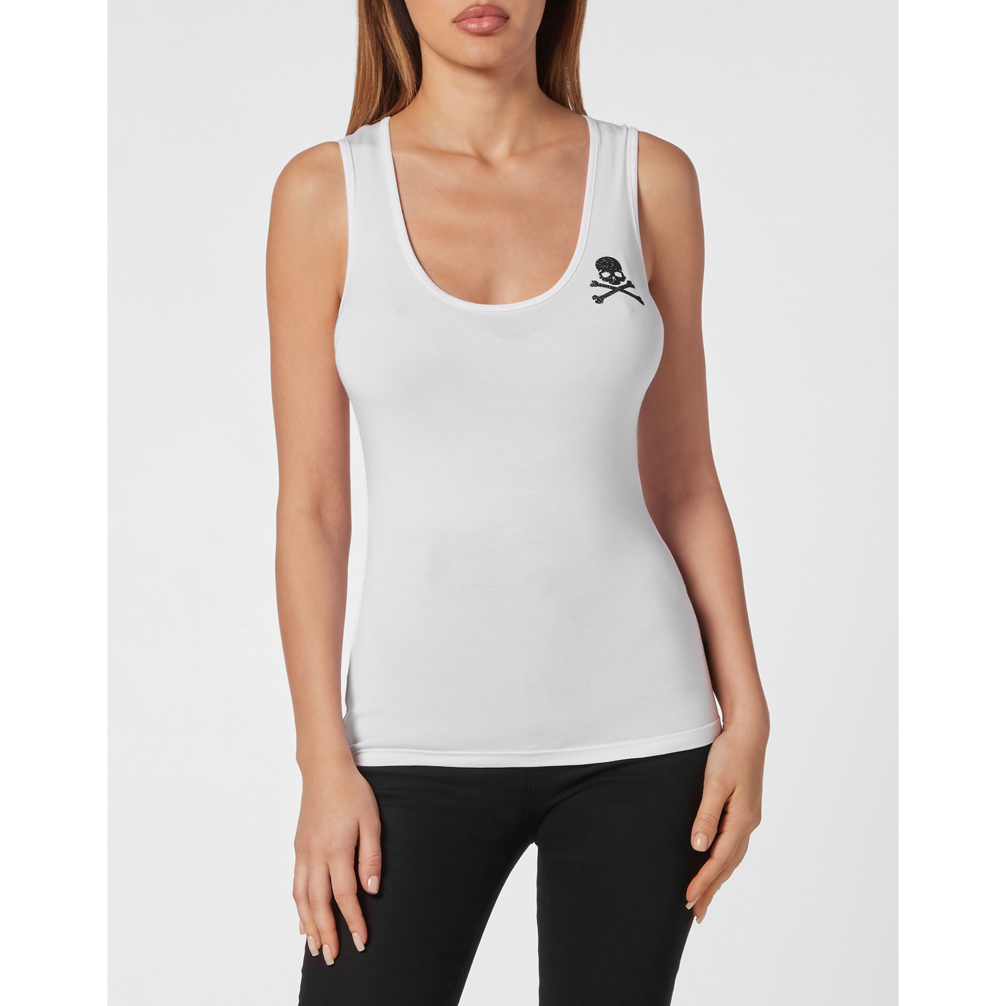 PHILIPP PLEIN Tank Top SKULL&BONES