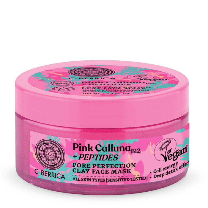 Pink Calluna - Masque Argile Détoxifant Réducteur de Pores 100ml