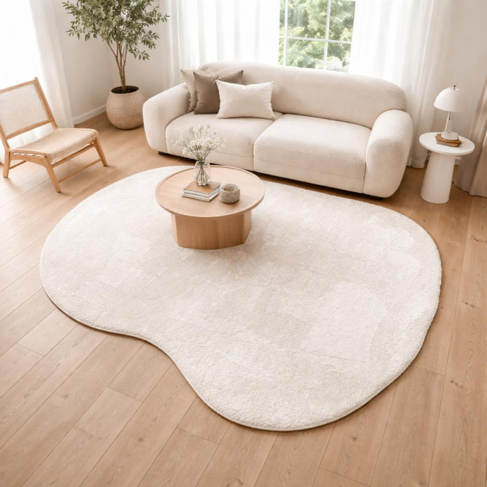 ATINA Tapis salon kilim, Forme originale, Tissé à la main