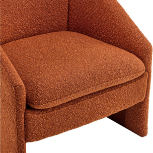 fauteuil arrondi en tissu bouclé - AMI