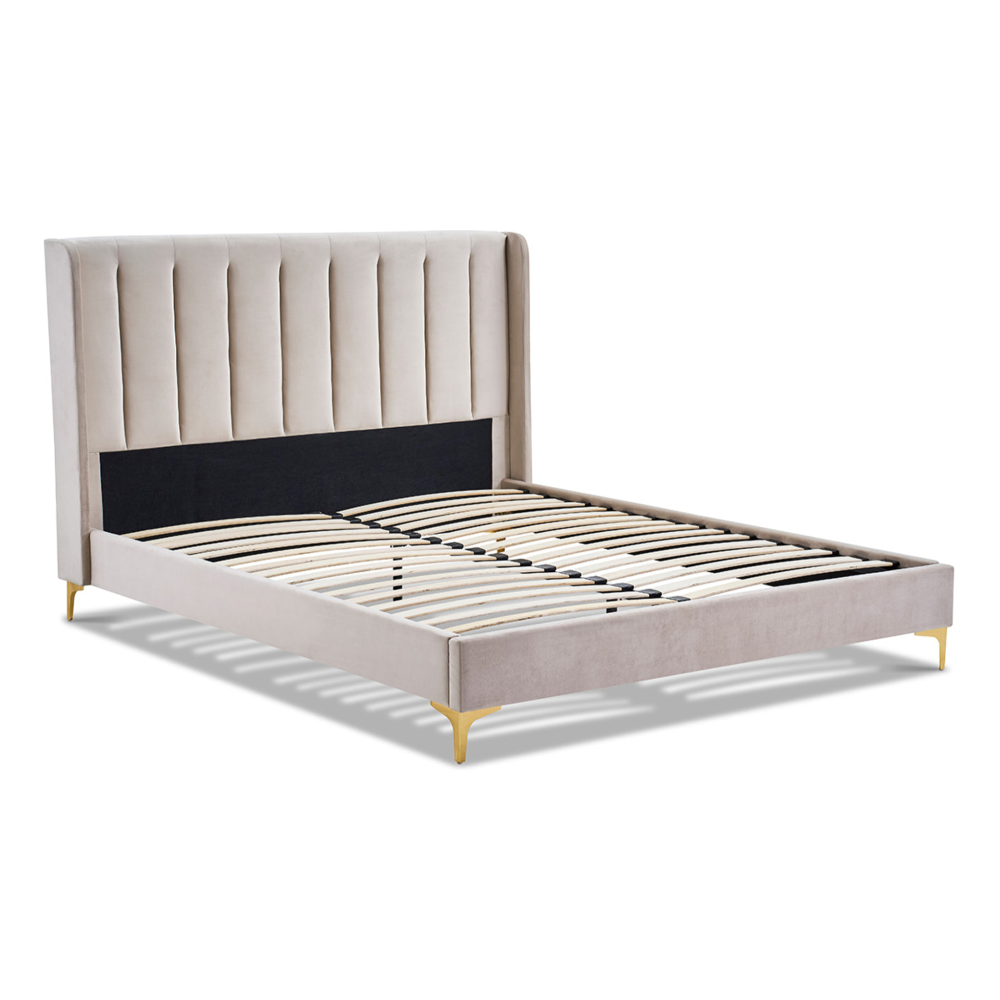 Sommier avec tête de lit Lavezzi | Coloris Beige