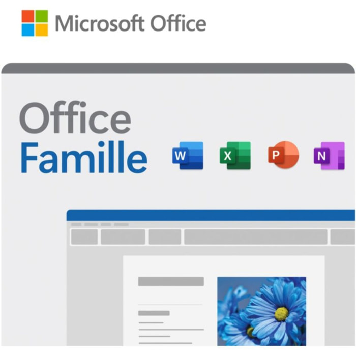 Logiciel de bureautique MICROSOFT Office Famille 2024