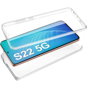 Coque Samsung Galaxy S21 FE Protection Avant Arriere 360° Intégrale Housse Transparente Ultra résistante