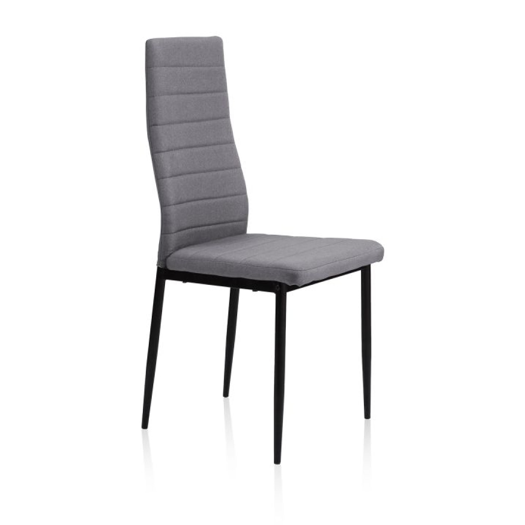 Pack 4 sillas de comedor Niza tejido Gris