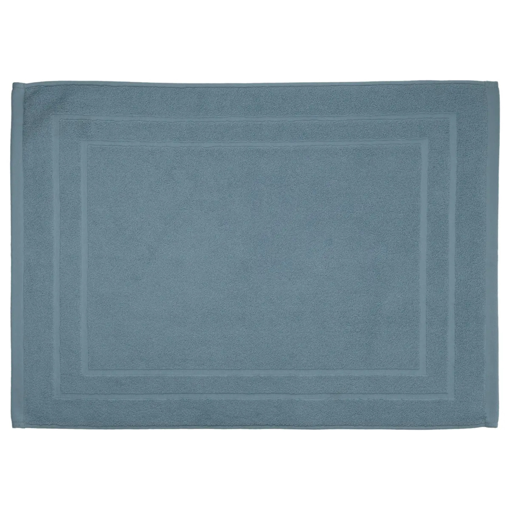 Tapis de bain "Praia" en coton bleu orage 50x70cm