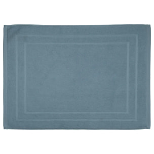 Tapis de bain "Praia" en coton bleu orage 50x70cm