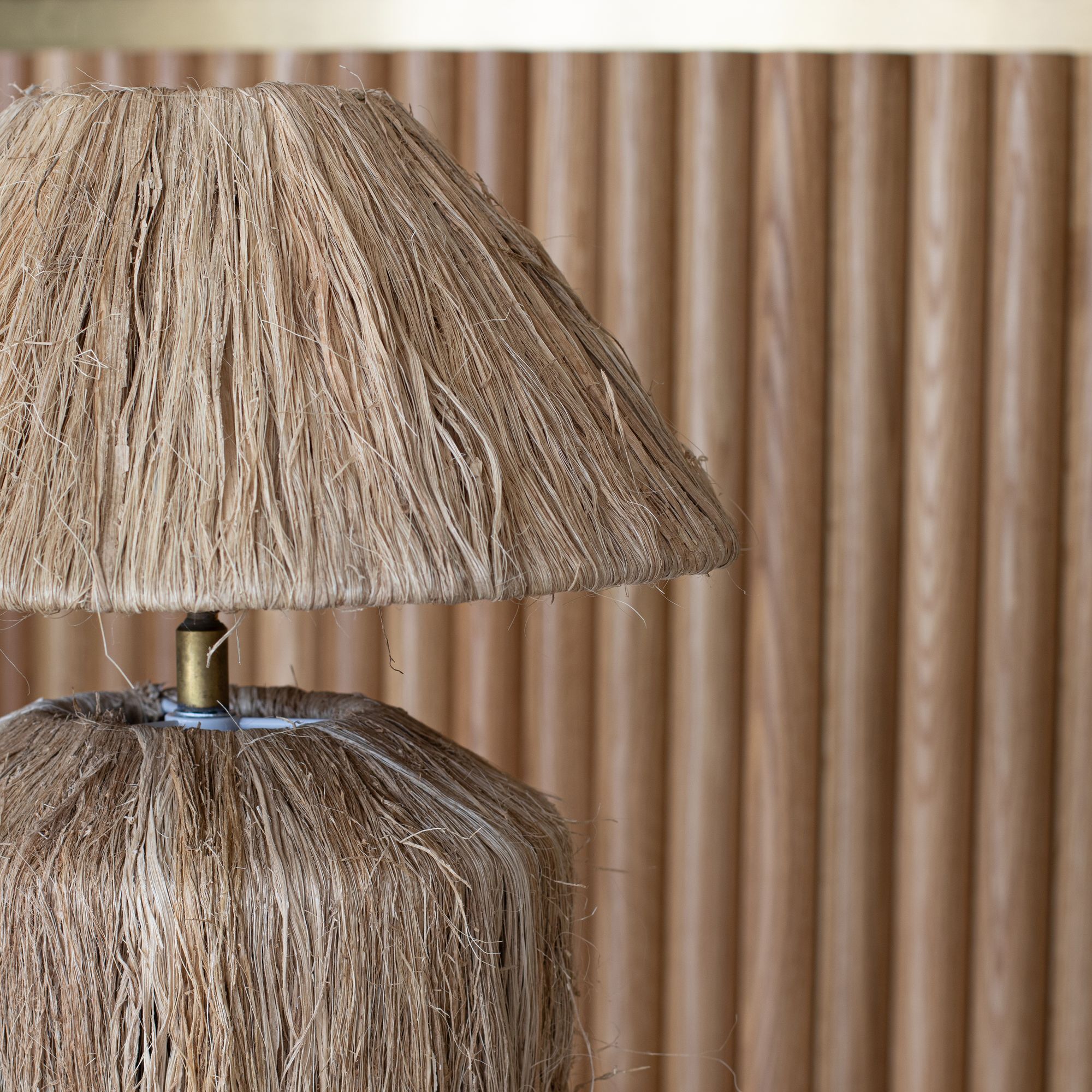 Lampe à poser en fibres naturelles h32cm KAYA