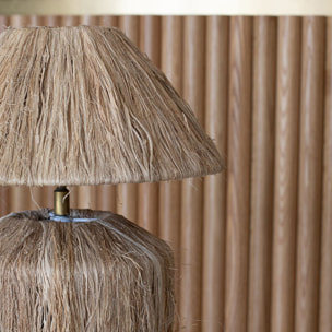 Lampe à poser en fibres naturelles h32cm KAYA