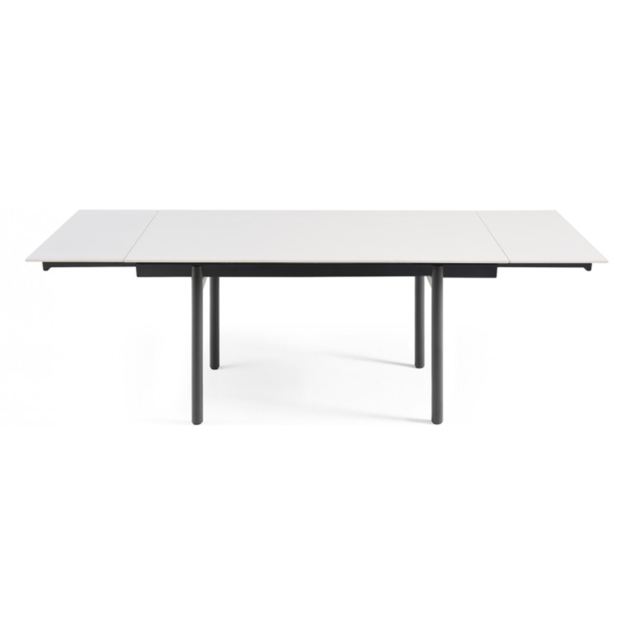 Table extensible en céramique blanc pure L160/240cm - piètement au choix - UNIK