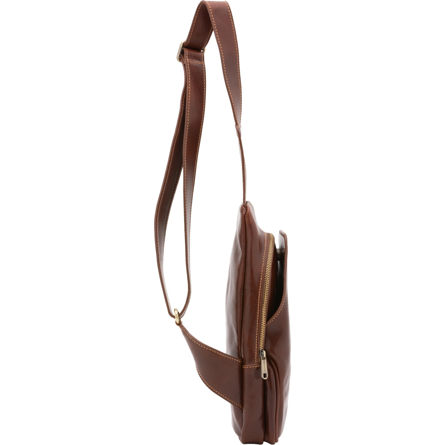 Marsupio da uomo in vera pelle - Modello Rhys Elite - 33.0 x 17.0 x 7.0 cm