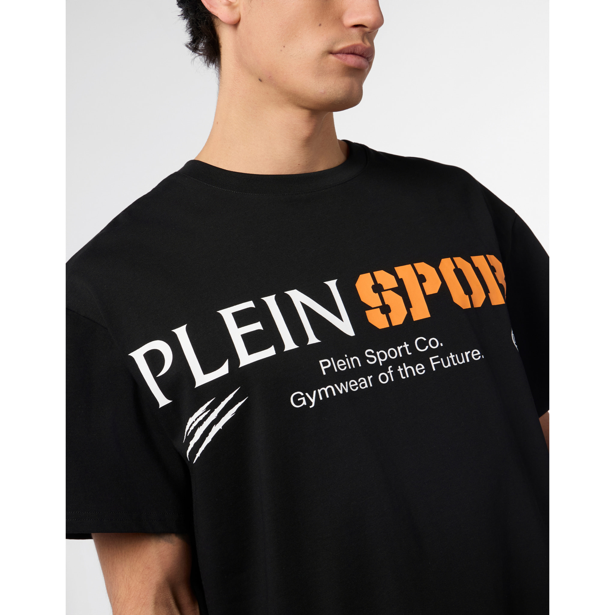 PLEIN SPORT Camiseta Cuello Redondo Ss LOGO