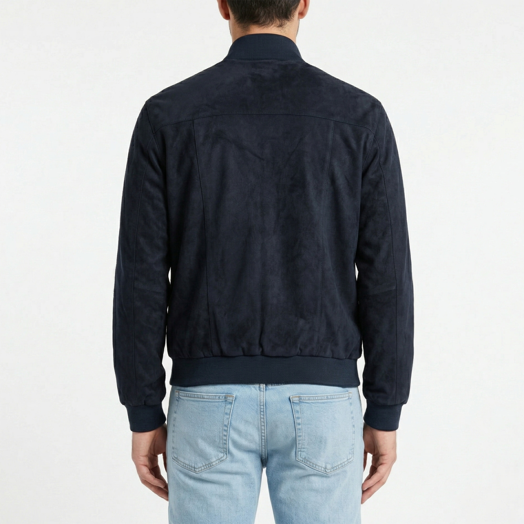 Giubbino polo tasca a toppa ecosuede