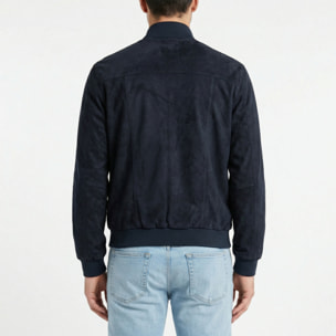 Giubbino polo tasca a toppa ecosuede