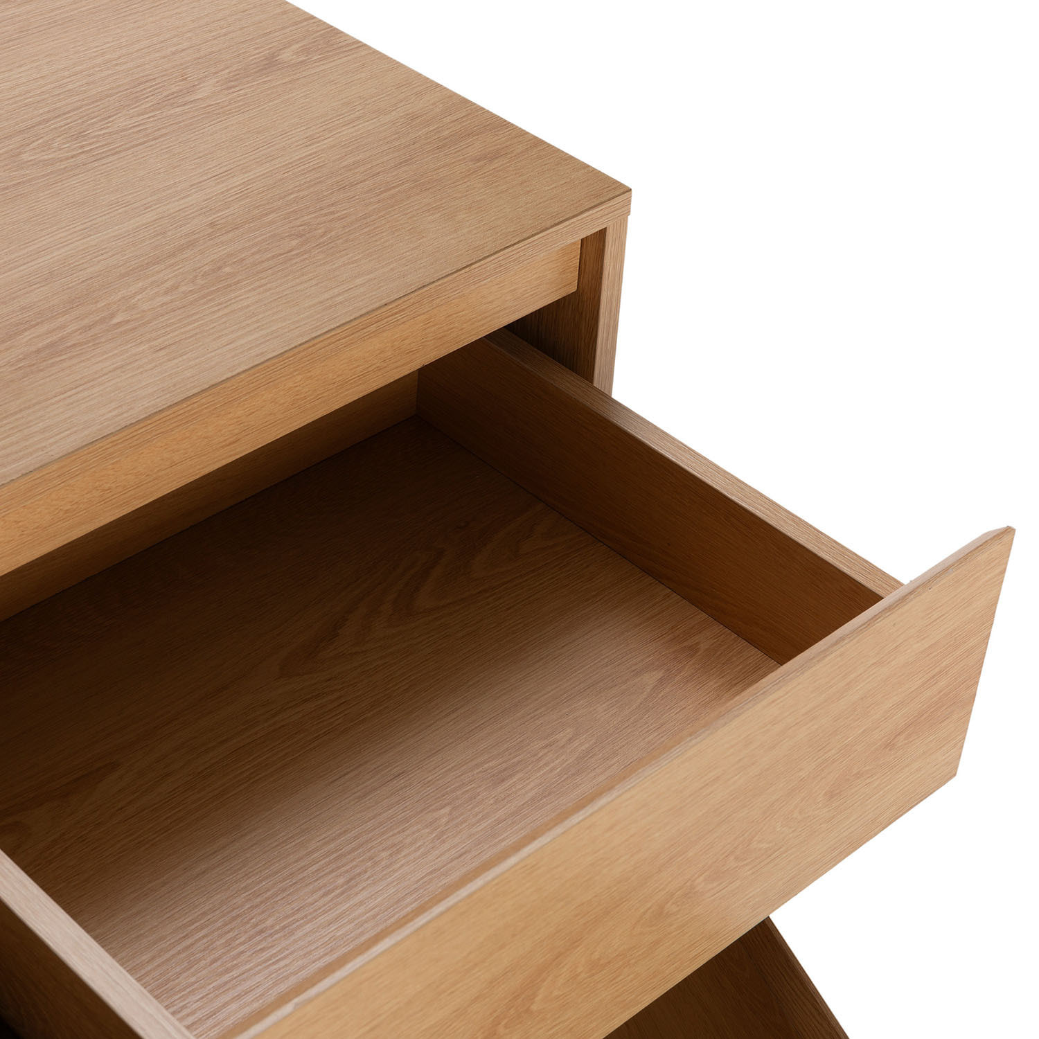 Aparador Tori 3 Puertas 3 cajones, Color Roble, 140 cm