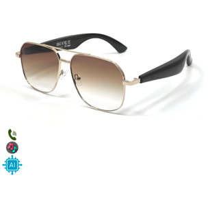 Gafas AI GY-100, traducción automática de +100 idiomas, agente AI, reproducción músical.