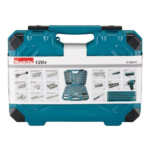 MAKPAC Caja de herramientas manuales 120 UDS - MAKITA - E-06616