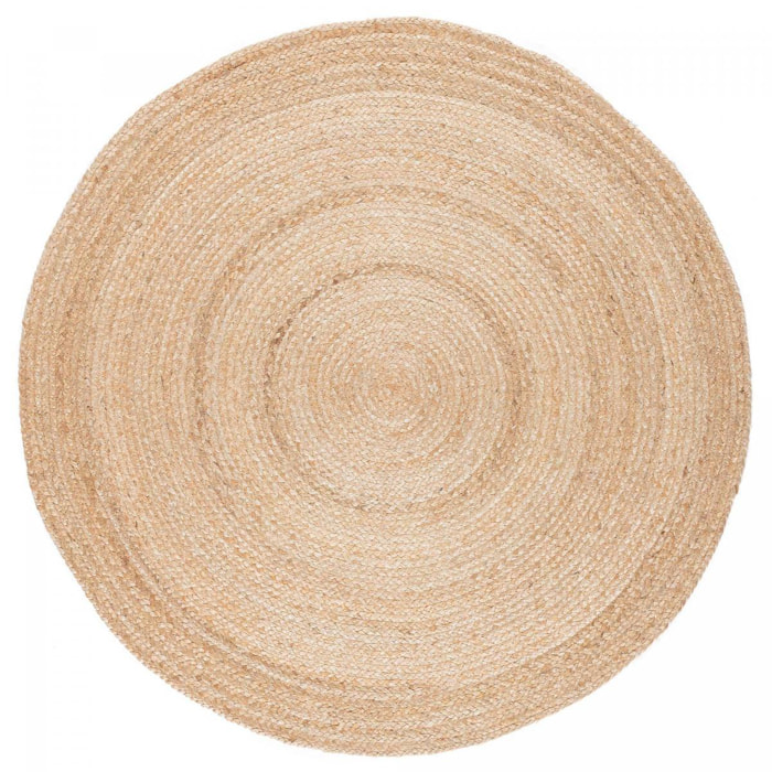 Tapis jute tissé motif faux uni RUJA