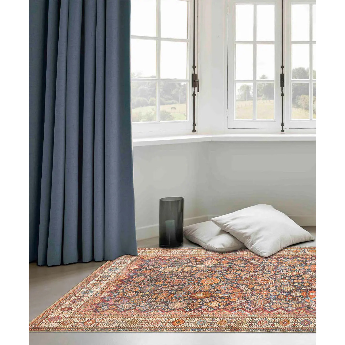 Tappeto Classico Orientale Persiano Blu