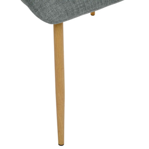 Chaise Sirac en Tissu Vert Tilleul L45xP55xH84 cm